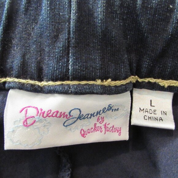 Quacker Factory Dreamjeannes Pull On Cargo Pocket Skort with Rhinestone Large - Picture 2 of 16